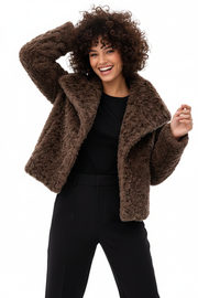 Şal Yaka Kısa Kürk