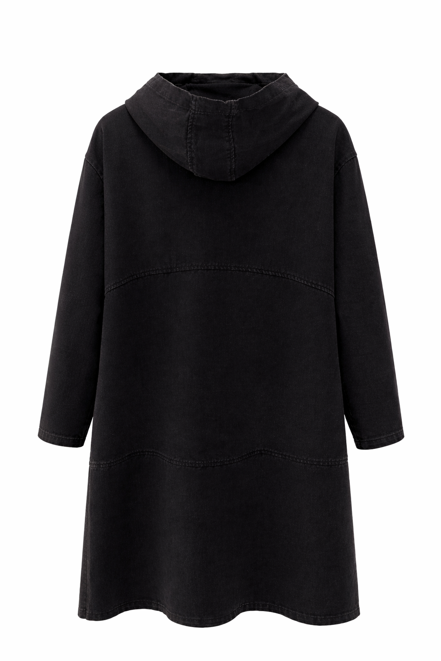 Bohem Patch Kapüşonlu Kot Kap