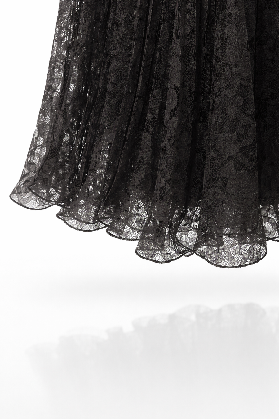 Noirella Kahve Güpür Etek