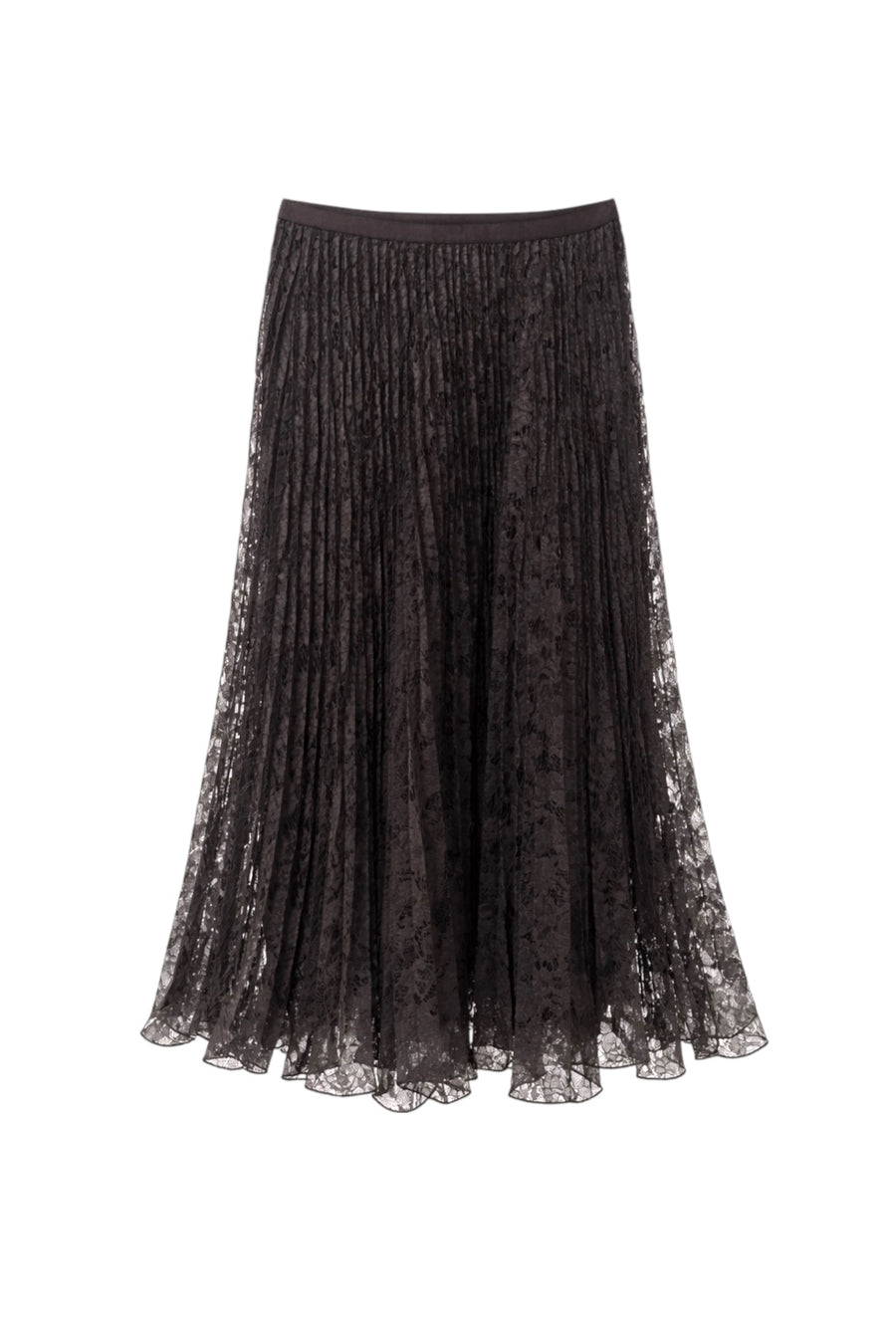 Noirella Kahve Güpür Etek