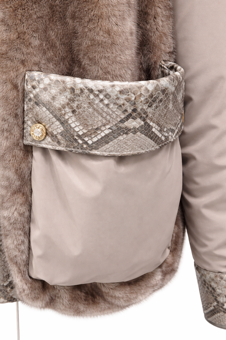 Aurora Luxe Vizon Kürk Detaylı Mont