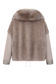 Aurora Luxe Vizon Kürk Detaylı Mont