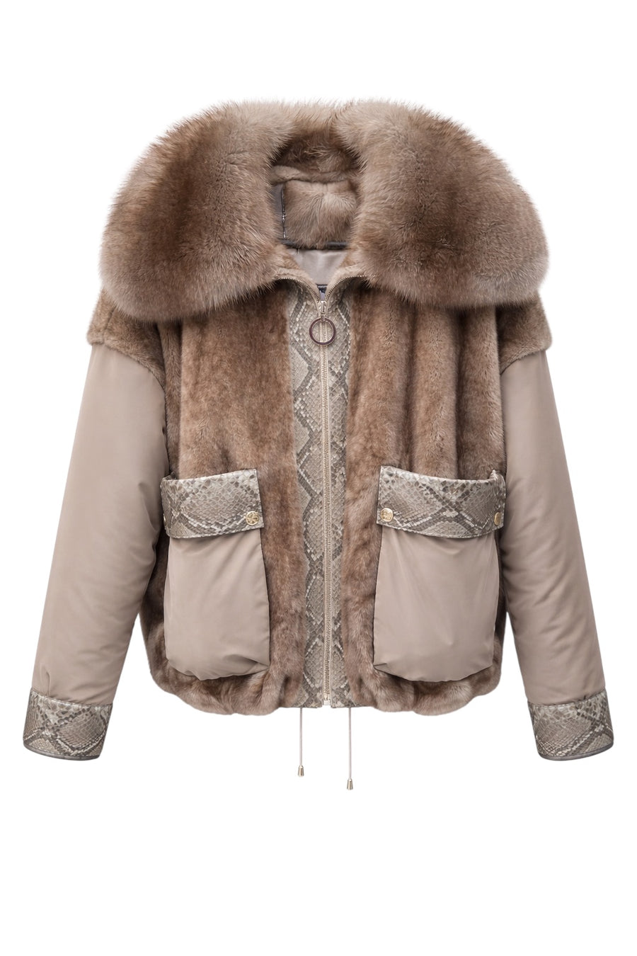 Aurora Luxe Vizon Kürk Detaylı Mont