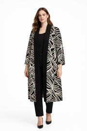 Zebra Desenli Hırka