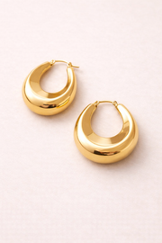 Gold Damla Halka Küpe-26SS1004