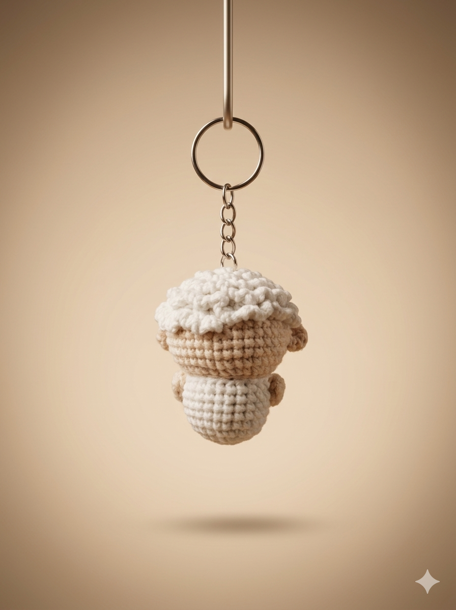 Mini Kuzu Amigurumi Anahtarlık-RS1210