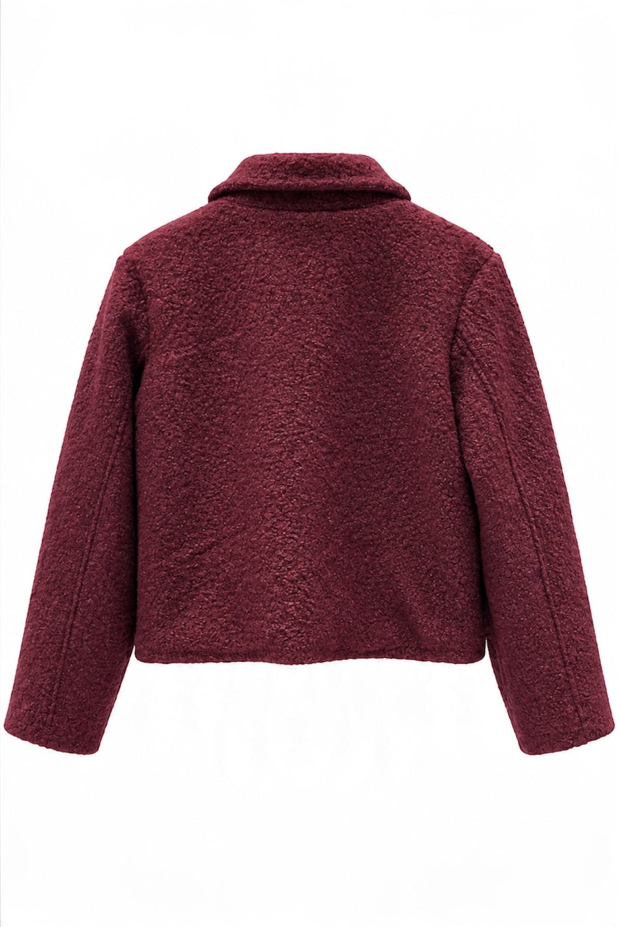 Bebe Yaka Düğmeli Ceket RS1006 | Bordo