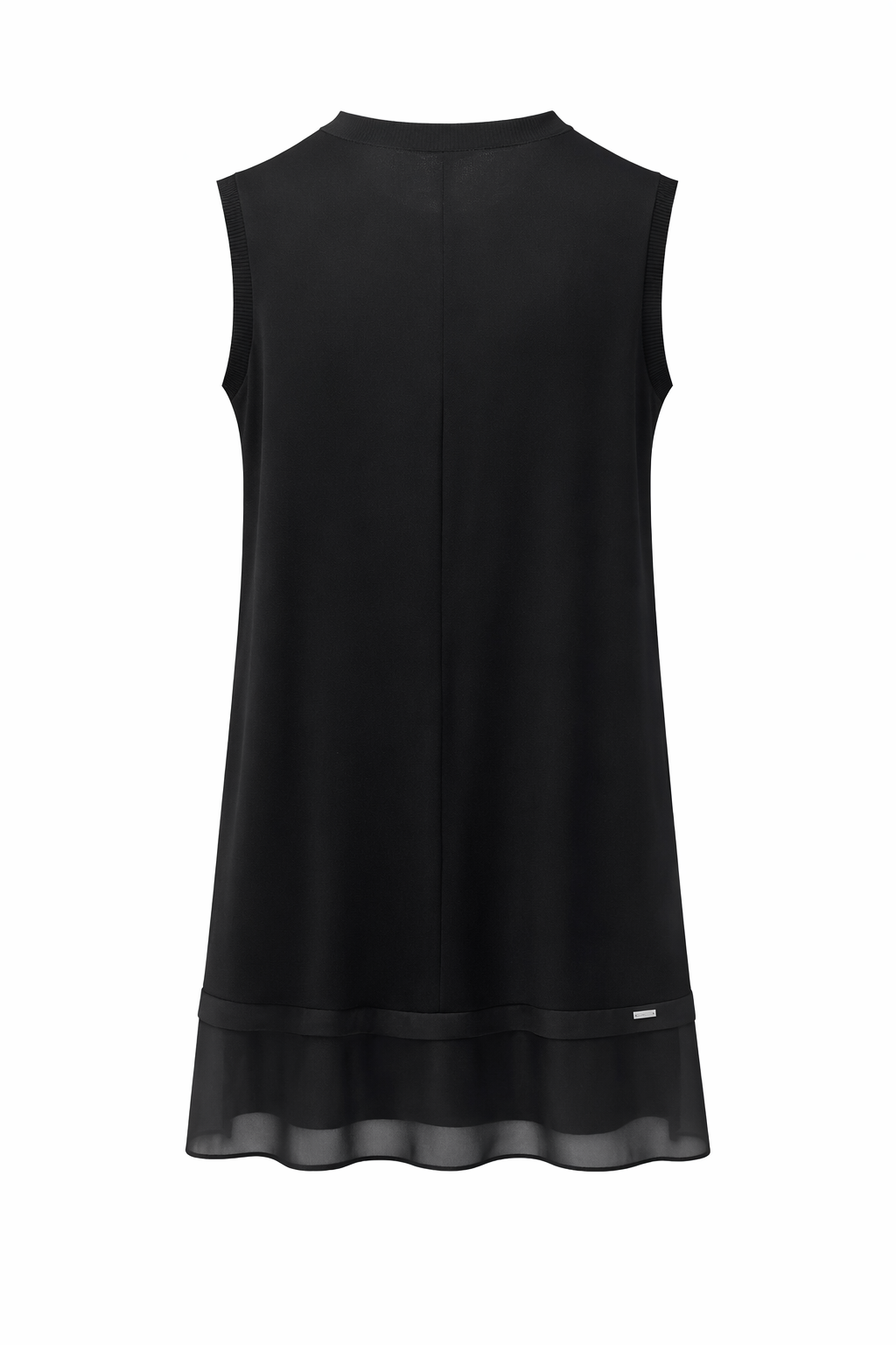 Rayon Şifonlu Penye Tunik Siyah-RS775