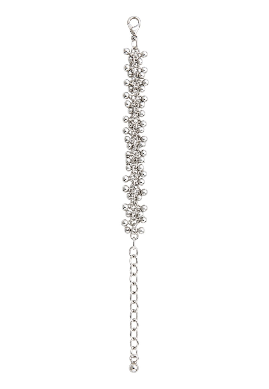Silver Boncuk Detaylı Sallantılı Bileklik-RS2085SLV