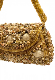 Altın Kum – İnci Detaylı El Yapımı Çanta