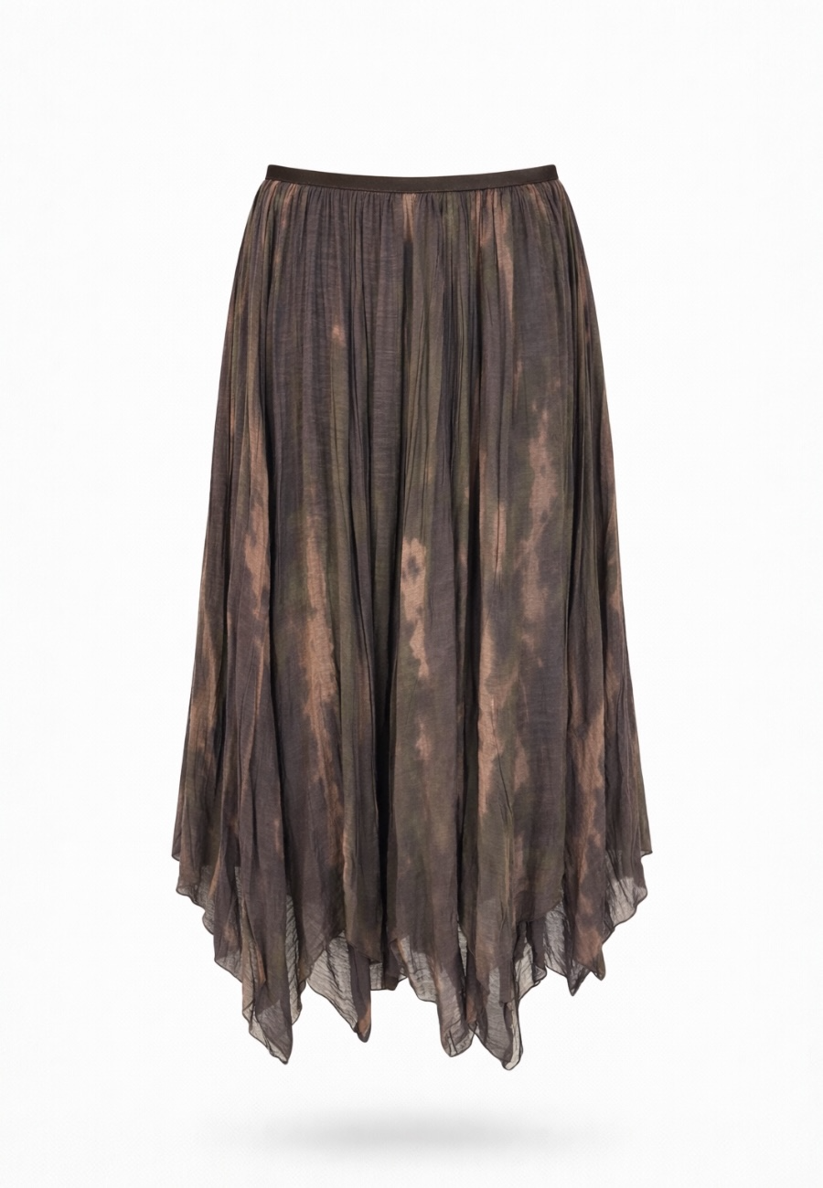 Asimetrik Uçları Dalgalı Etek