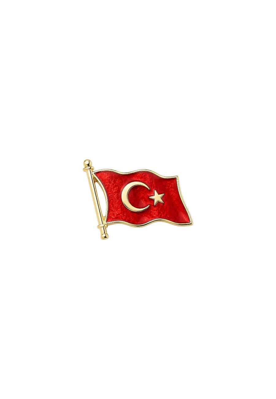 Ay Yıldız Tasarım Broş
