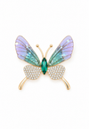 Aurora Mint Kelebek Broş