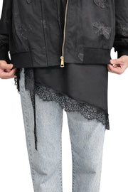 Dantel Şerit Detaylı Boy Uzatmalı Etek Altı