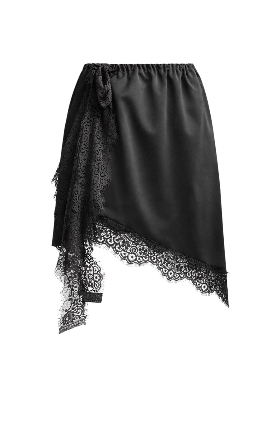 Dantel Şerit Detaylı Boy Uzatmalı Etek Altı