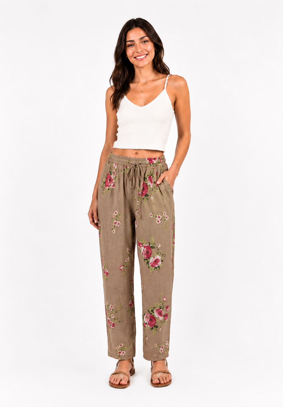 Rosalie Keten Pantolon Camel