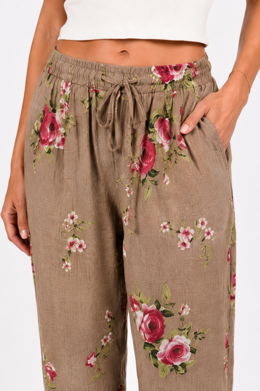Rosalie Keten Pantolon Camel
