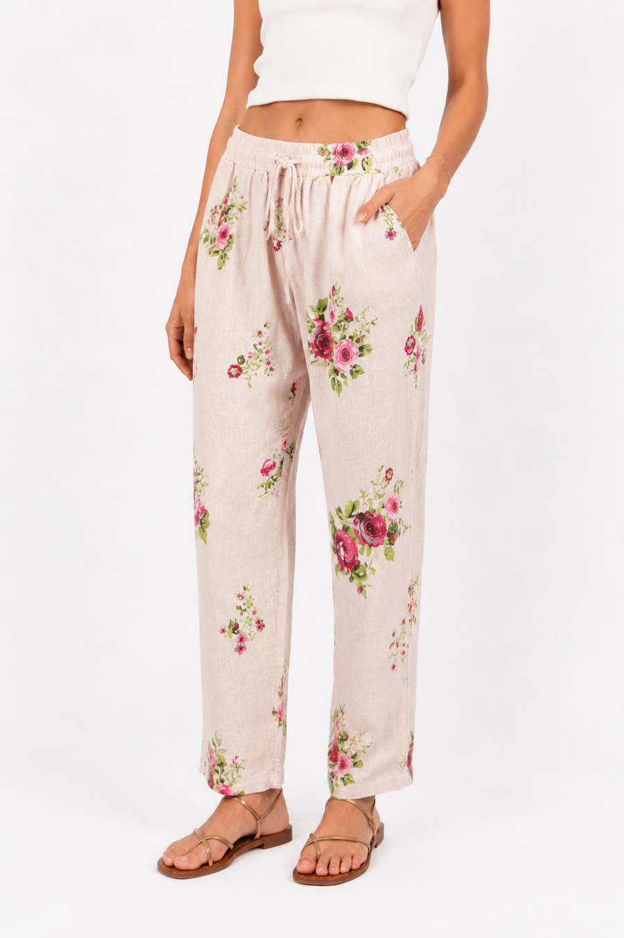 Rosalie Keten Pantolon Pudra