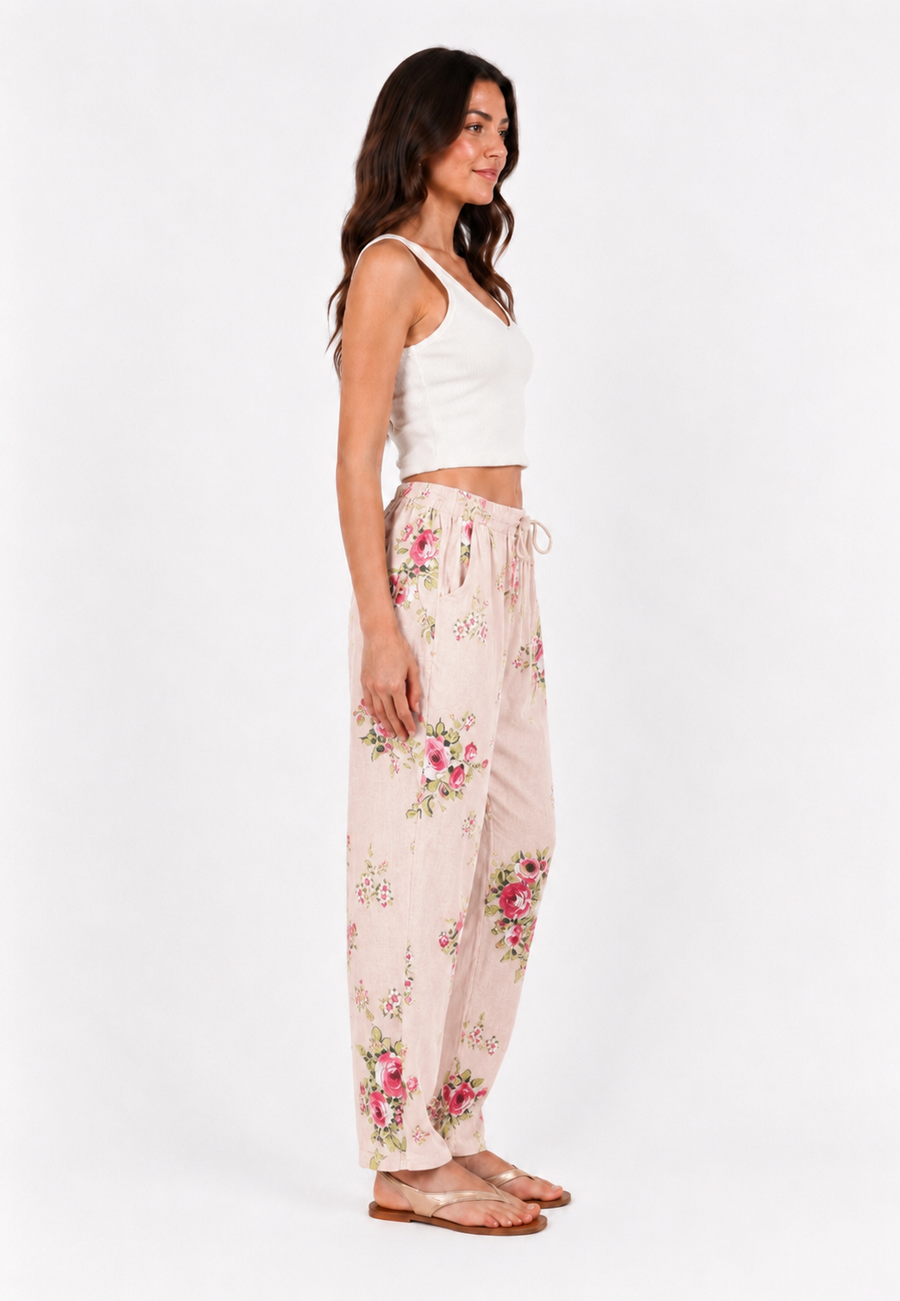 Rosalie Keten Pantolon Pudra