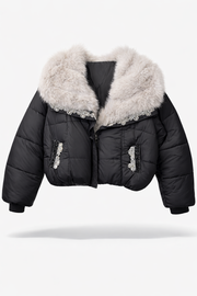 Chn-Taşlı Kısa Şişme Mont