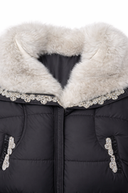 Chn-Taşlı Kısa Şişme Mont