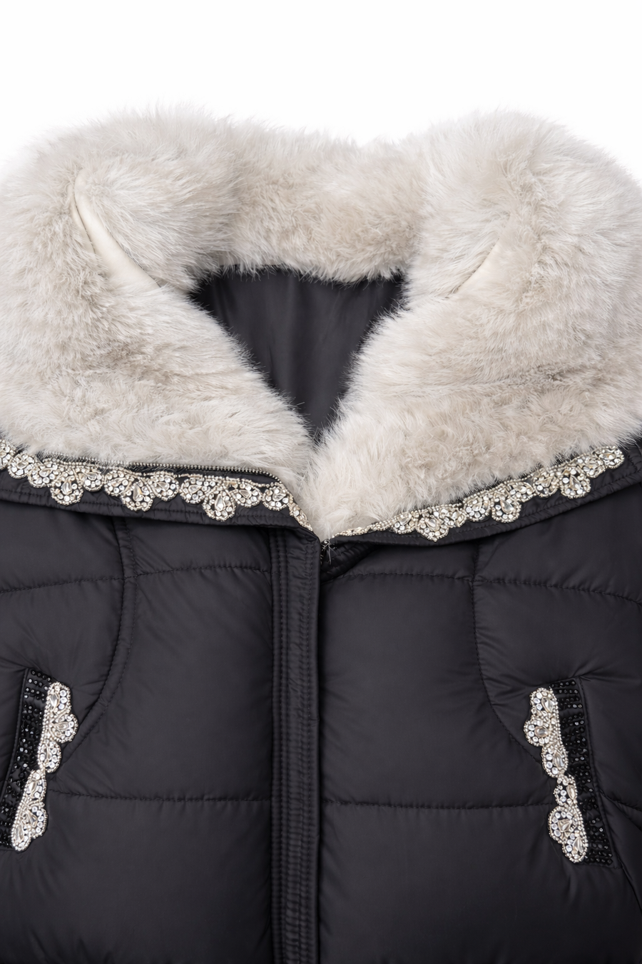 Chn-Taşlı Kısa Şişme Mont