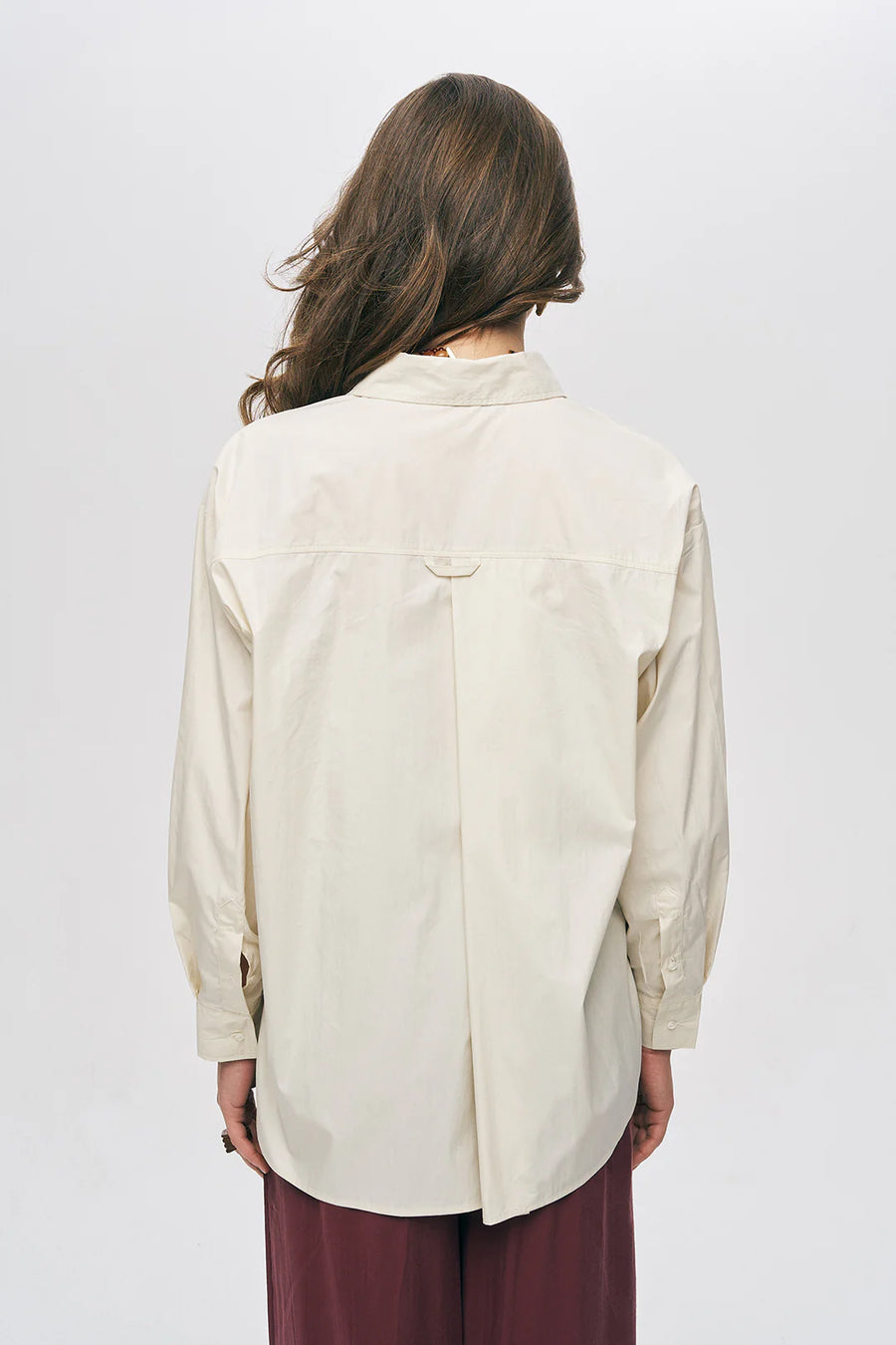 Tek Cepli Minimalist Düz Renk Gömlek Sarı-RS34794