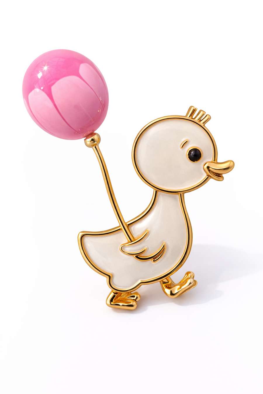 Balonlu Sevimli Ördek Broş