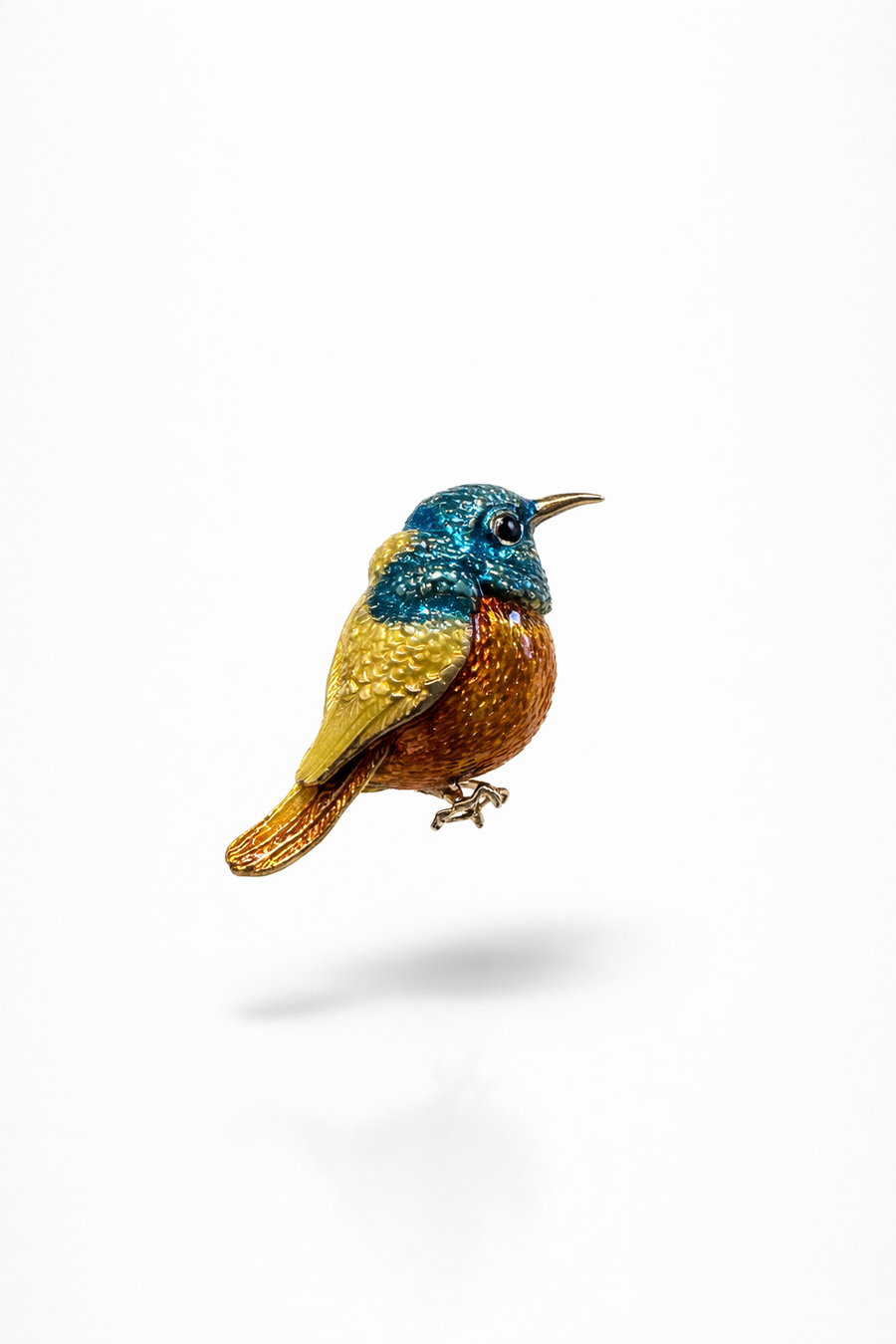 Renkli Kuş Zarafet Broş