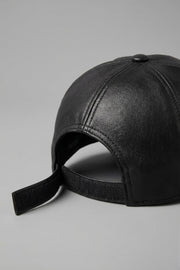 Hakiki Deri Basic Şapka – Siyah