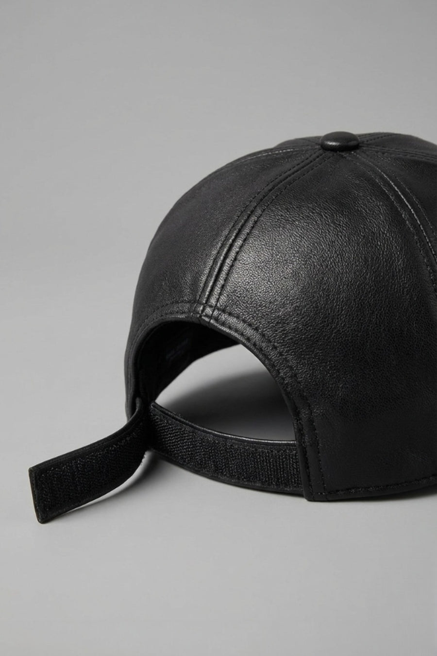 Hakiki Deri Basic Şapka – Siyah