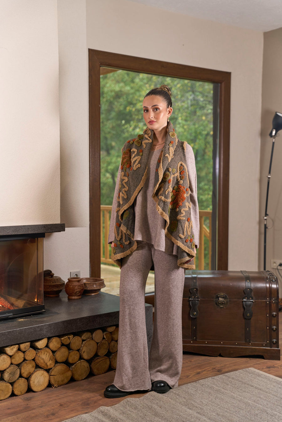 Rana Subaşı Desenli Keçe Yelek - 2007