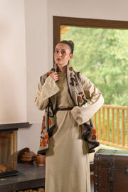 Rana Subaşı Desenli Keçe Yelek-2004