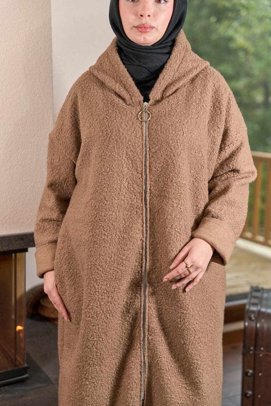 Teddy Buklet Kaban Sütlü Kahve