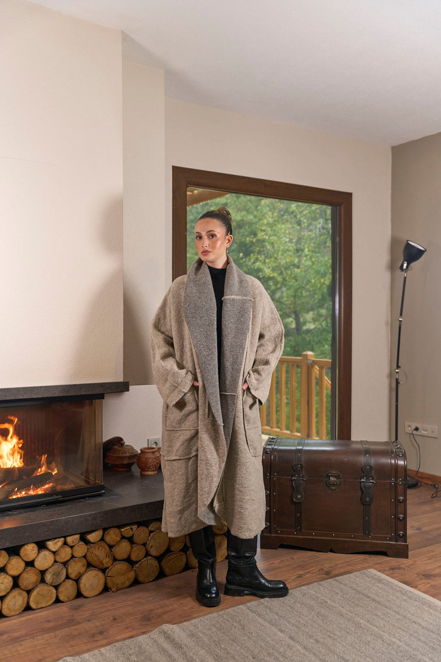 FLR-Uzun Keçe Mont Krem