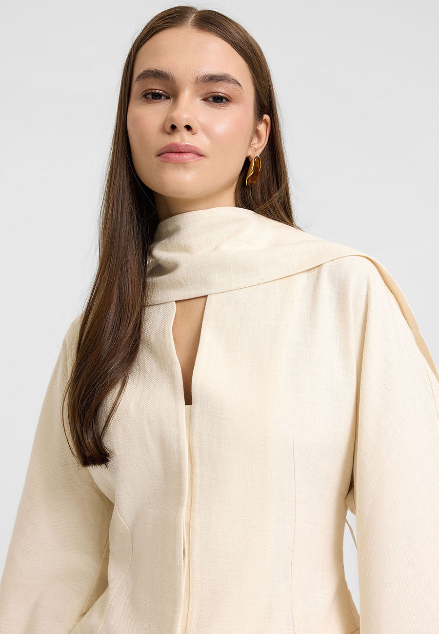 Elia Bağlamalı Ceket Pantolon Takım-RS901298