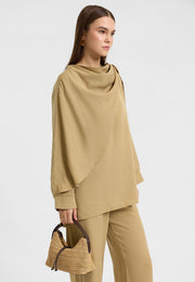 Rin Drape Yaka Bluz Takım Çağla-RS268625