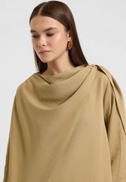 Rin Drape Yaka Bluz Takım Çağla-RS268625