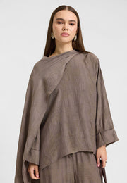 Mori Şal Detay Takım Duman-RS269089