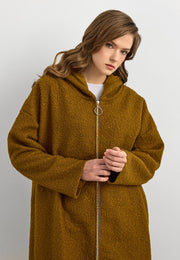 Teddy Buklet Kaban Yağ Yeşili