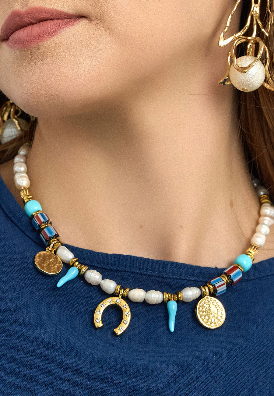 Nazar Detaylı Bohem Kolye