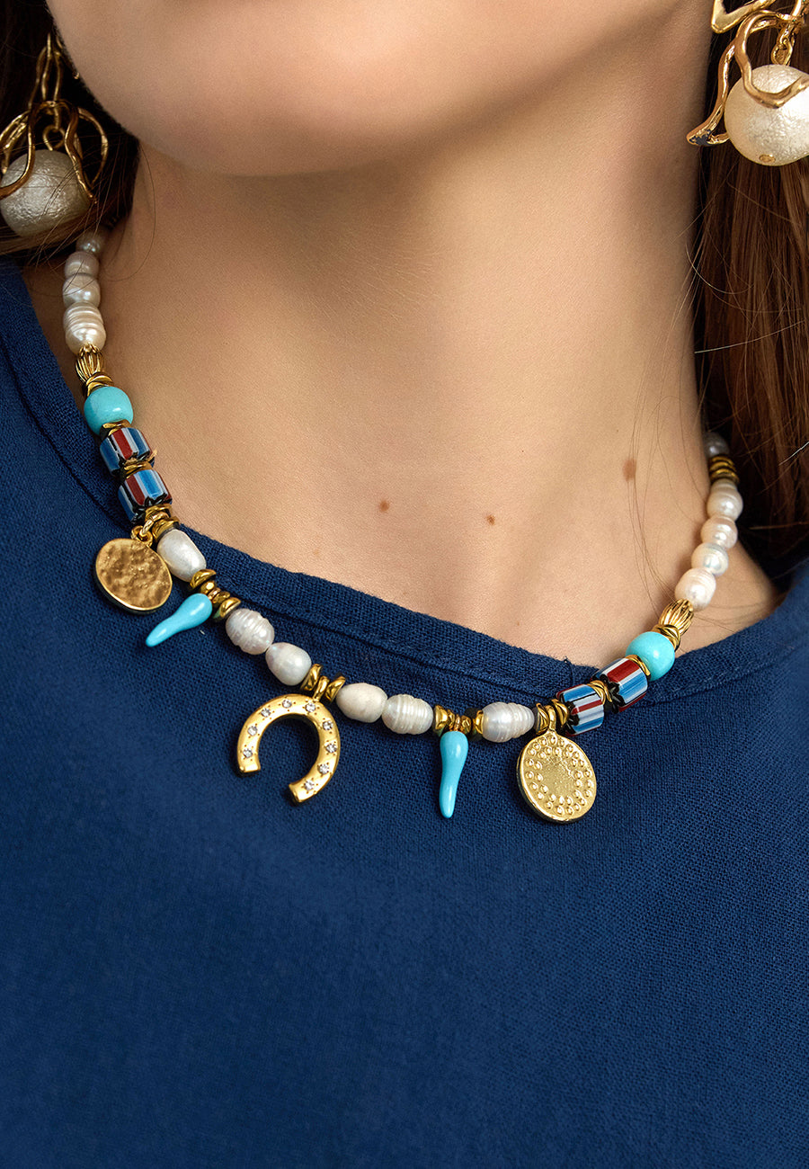 Nazar Detaylı Bohem Kolye