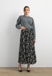 7222 Piliseli Kareli Etek