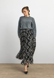 7222 Piliseli Kareli Etek