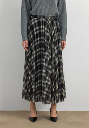 7222 Piliseli Kareli Etek