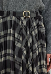 7222 Piliseli Kareli Etek