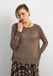 10536 Bisiklet Yaka İnce Triko-Vizon