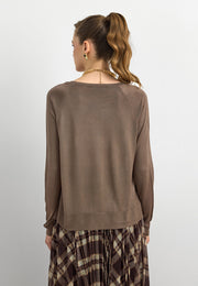 10536 Bisiklet Yaka İnce Triko-Vizon