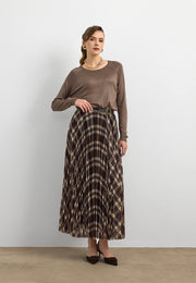 7222 Piliseli Kareli Etek