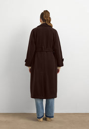 Rana Subaşı Kaşe Kaban Kahverengi